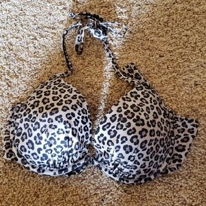 Leopard bikini top